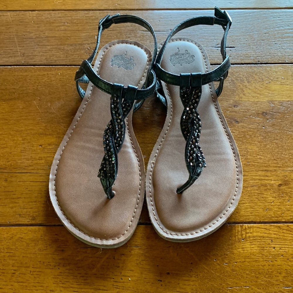 Faded Glory sparkly sandals size 7